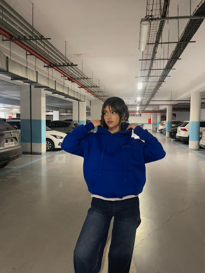 Hoodie Oversize Bleu Royal AMORISTE